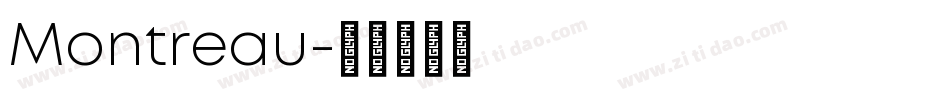 Montreau字体转换