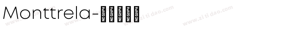 Monttrela字体转换