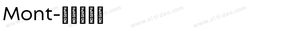 Mont字体转换