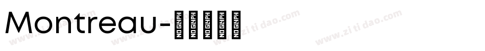 Montreau字体转换