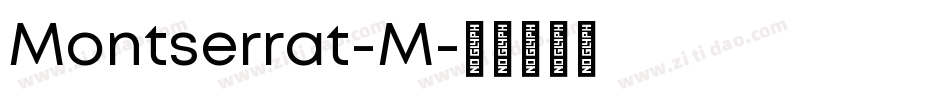 Montserrat-M字体转换