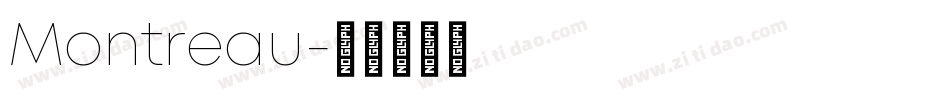 Montreau字体转换
