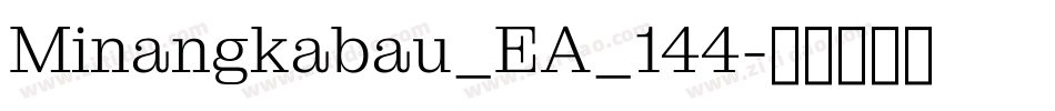 Minangkabau_EA_144字体转换