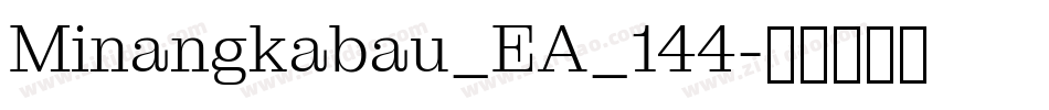 Minangkabau_EA_144字体转换
