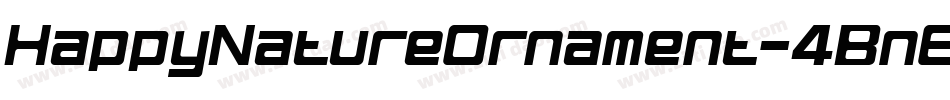 HappyNatureOrnament-4BnEl字体转换
