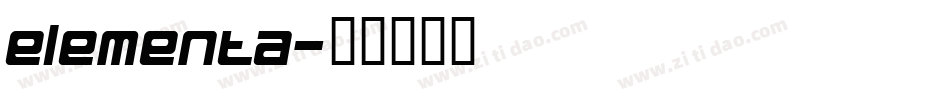 elementa字体转换