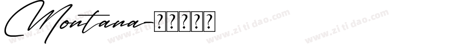Montana字体转换