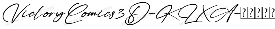 VictoryComics3D-KLXA字体转换