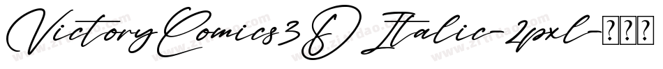 VictoryComics3DItalic-2pxl字体转换