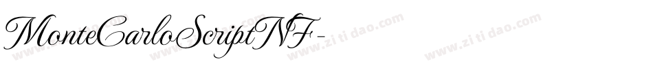 MonteCarloScriptNF字体转换