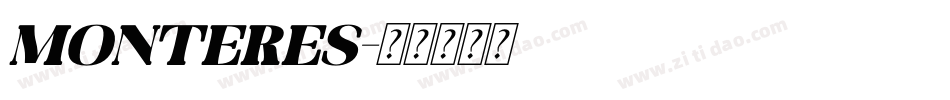 MontereS字体转换