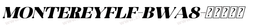 Montereyflf-BWa8字体转换