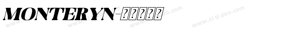 Monteryn字体转换