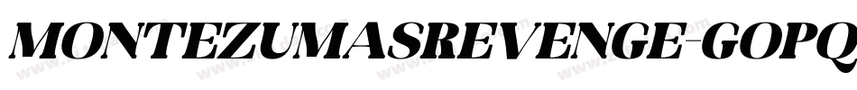 MontezumasRevenge-GOpq字体转换