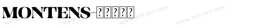 Montens字体转换