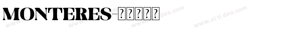 MontereS字体转换