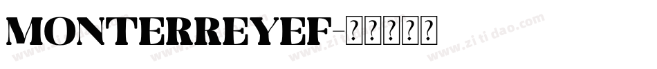 MonterreyEF字体转换