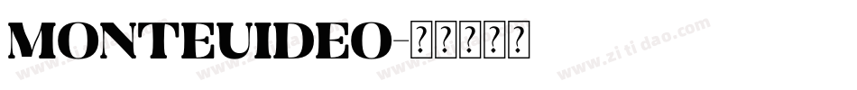 Monteuideo字体转换