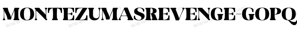 MontezumasRevenge-GOpq字体转换