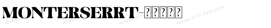 monterserrt字体转换