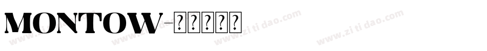 montow字体转换