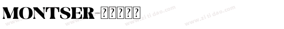 montser字体转换