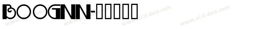 BOOGNN字体转换