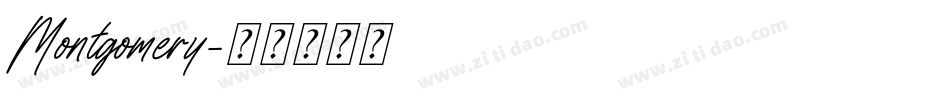 Montgomery字体转换