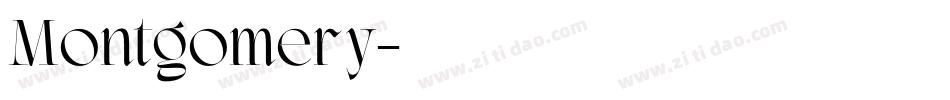 Montgomery字体转换