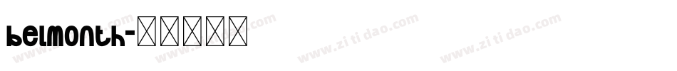 belmonth字体转换
