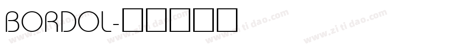 BORDOL字体转换