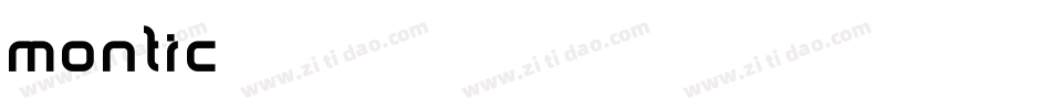 montic字体转换