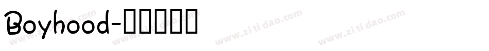 Boyhood字体转换