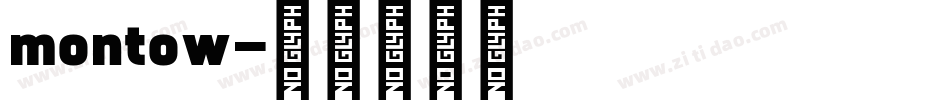 montow字体转换