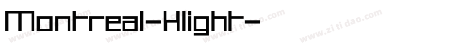 Montreal-Xlight字体转换