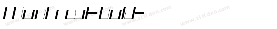 Montreal-Bold字体转换