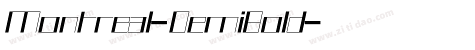 Montreal-DemiBold字体转换