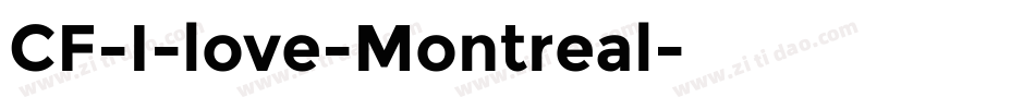 CF-I-love-Montreal字体转换
