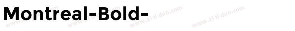Montreal-Bold字体转换