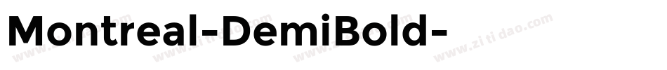 Montreal-DemiBold字体转换