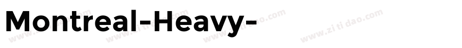 Montreal-Heavy字体转换