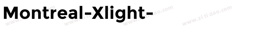 Montreal-Xlight字体转换