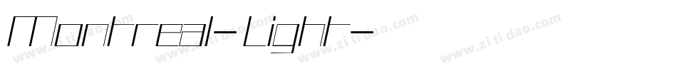 Montreal-Light字体转换