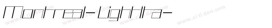 Montreal-LightIta字体转换