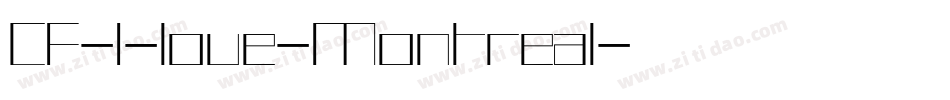 CF-I-love-Montreal字体转换