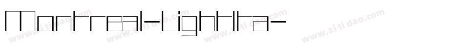 Montreal-LightIta字体转换