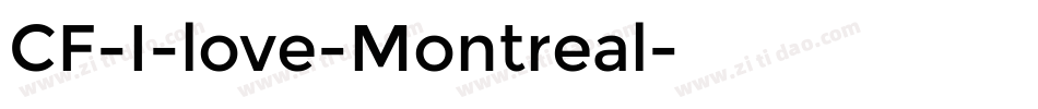 CF-I-love-Montreal字体转换