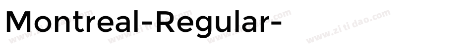 Montreal-Regular字体转换