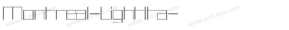Montreal-LightIta字体转换