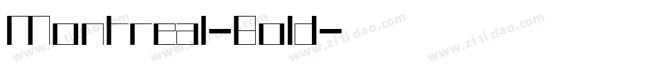 Montreal-Bold字体转换
